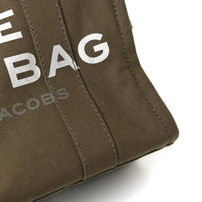Marc Jacobs Cotton Canvas Medium The Traveler Tote Bag Slate Green 13 of 13