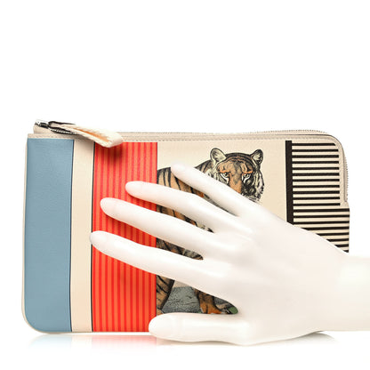 Hermes Swift Grand Theatre Nouveau Carre Long Pocket Pouch Nata Multicolor 2 of 12