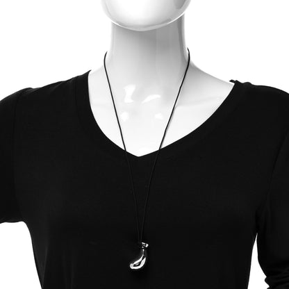 Tiffany Sterling Silver Silk Elsa Peretti Bottle Jug Pendant Necklace 2 of 6