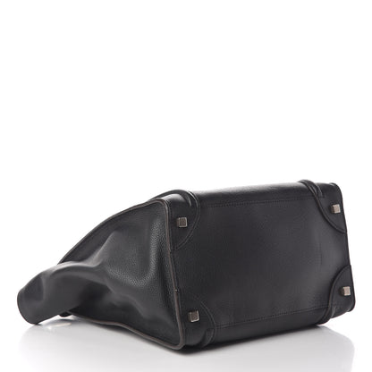 Celine Drummed Calfskin Mini Luggage Black 4 of 14