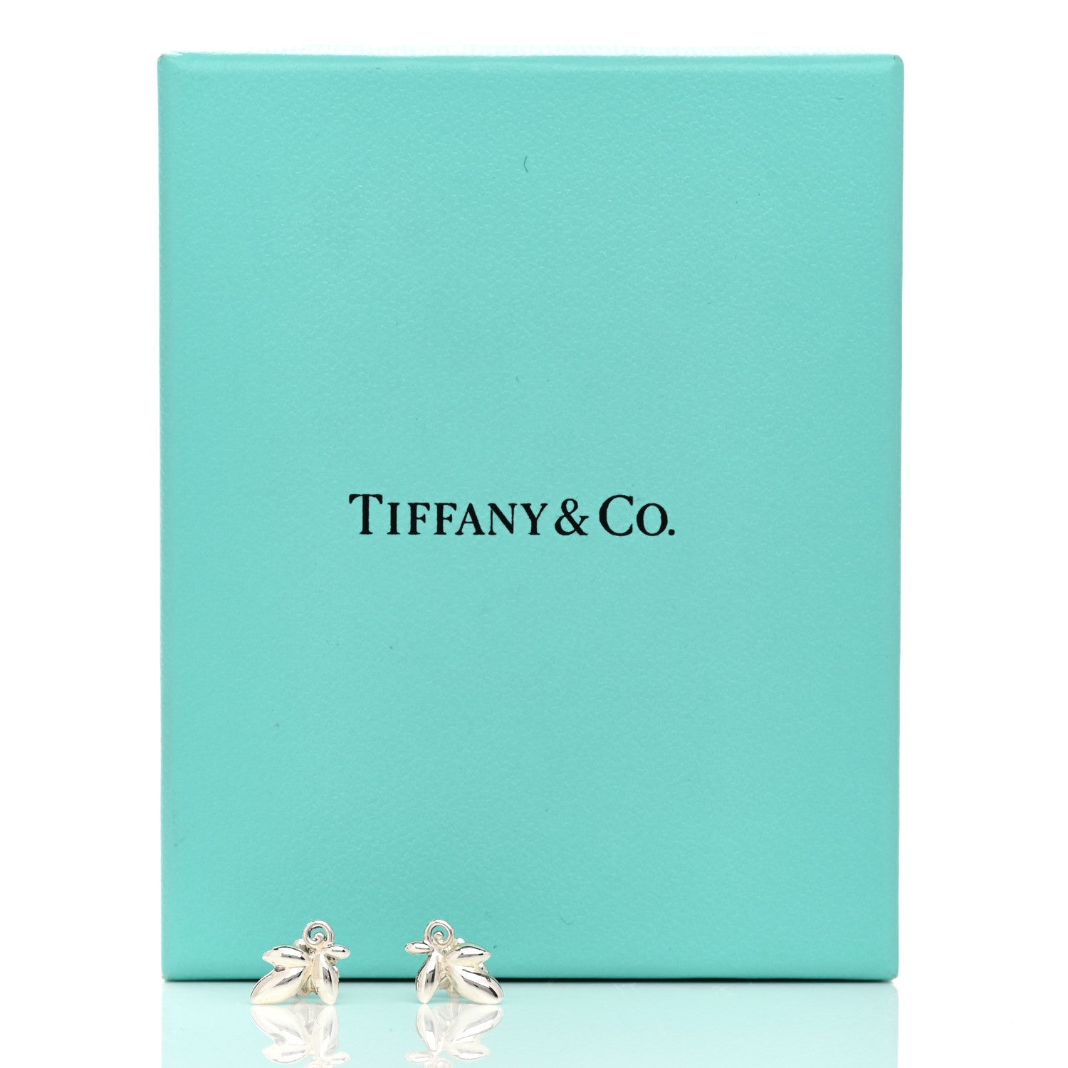Tiffany Sterling Silver Paloma Picasso Olive Leaf Earrings 5 of 5