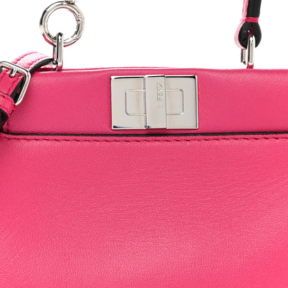 Fendi Shiny Nappa Micro Peekaboo Iconic Satchel Fuxia 8 of 10
