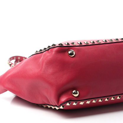 Valentino Garavani Vitello Small Rockstud Tote Cyclamin 6 of 12