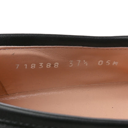 Gucci Nappa Cordovan Lux GG Matelasse Buckled Platform Lug Sole 60mm Loafers 37.5 Black 8 of 9