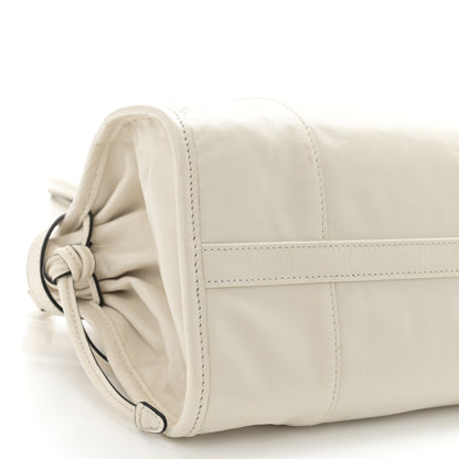 Prada Shiny Nappa Medium Bonnie Shoulder Bag White 9 of 10