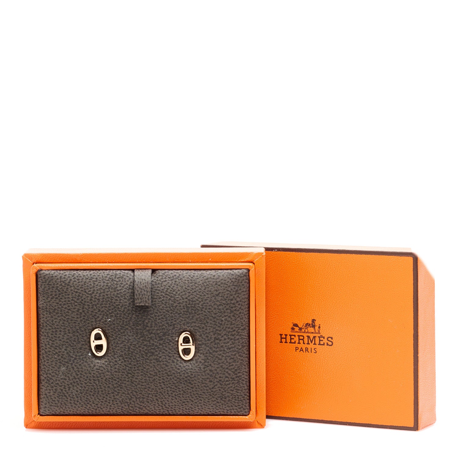 Hermes 18K Rose Gold TPM Farandole Stud Earrings 5 of 5