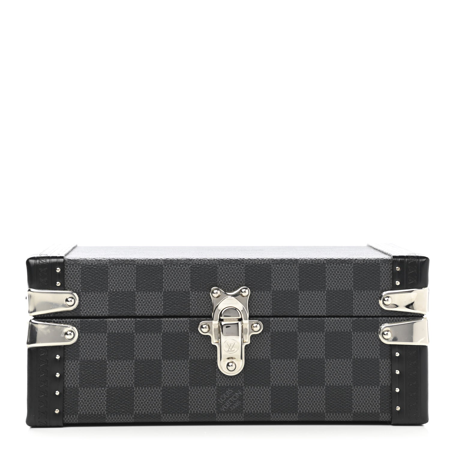 Louis Vuitton Damier Graphite Hard Sided Cufflinks Case 1 of 14
