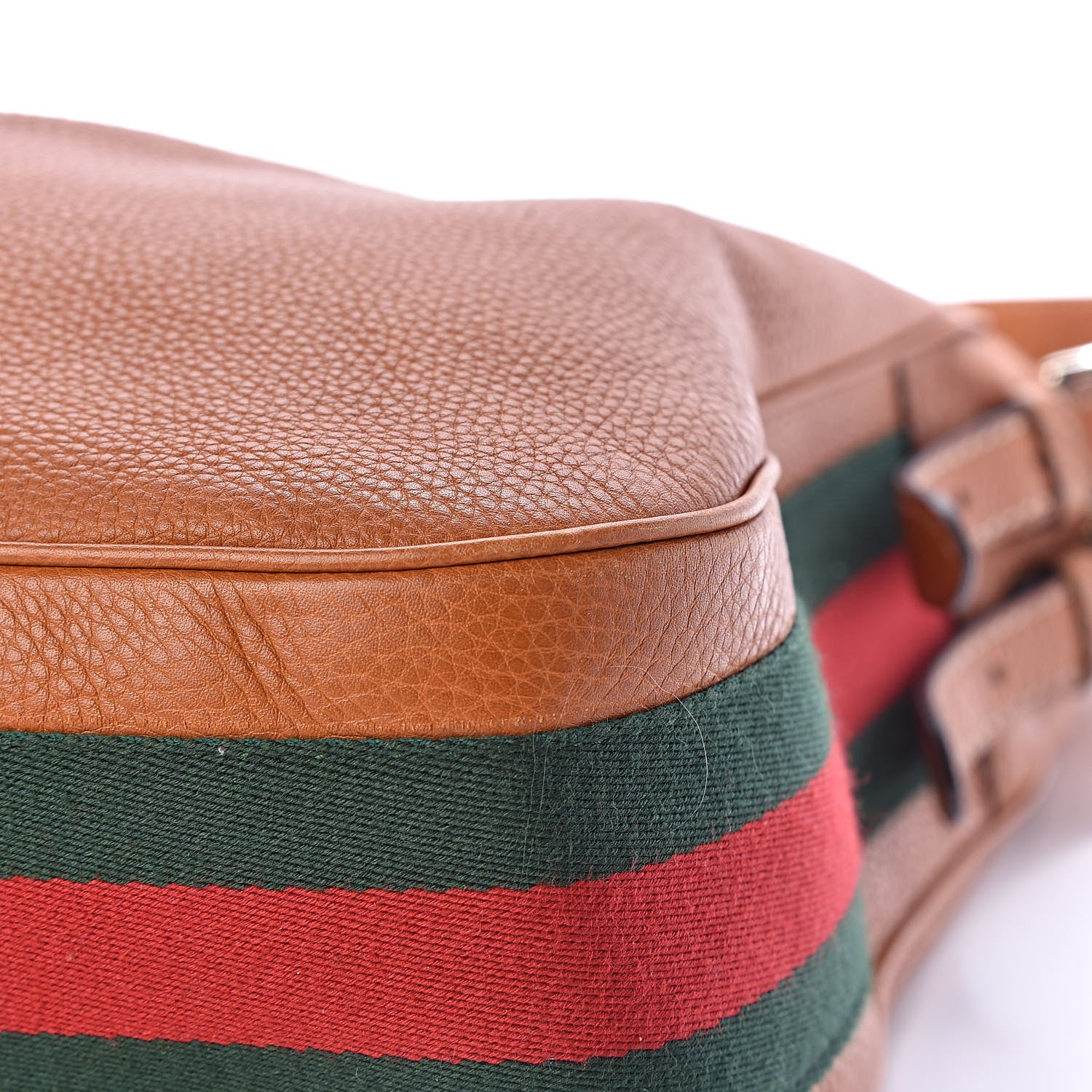 Gucci Pebbled Calfskin Medium Heritage Shoulder Bag Light Tobacco 10 of 13