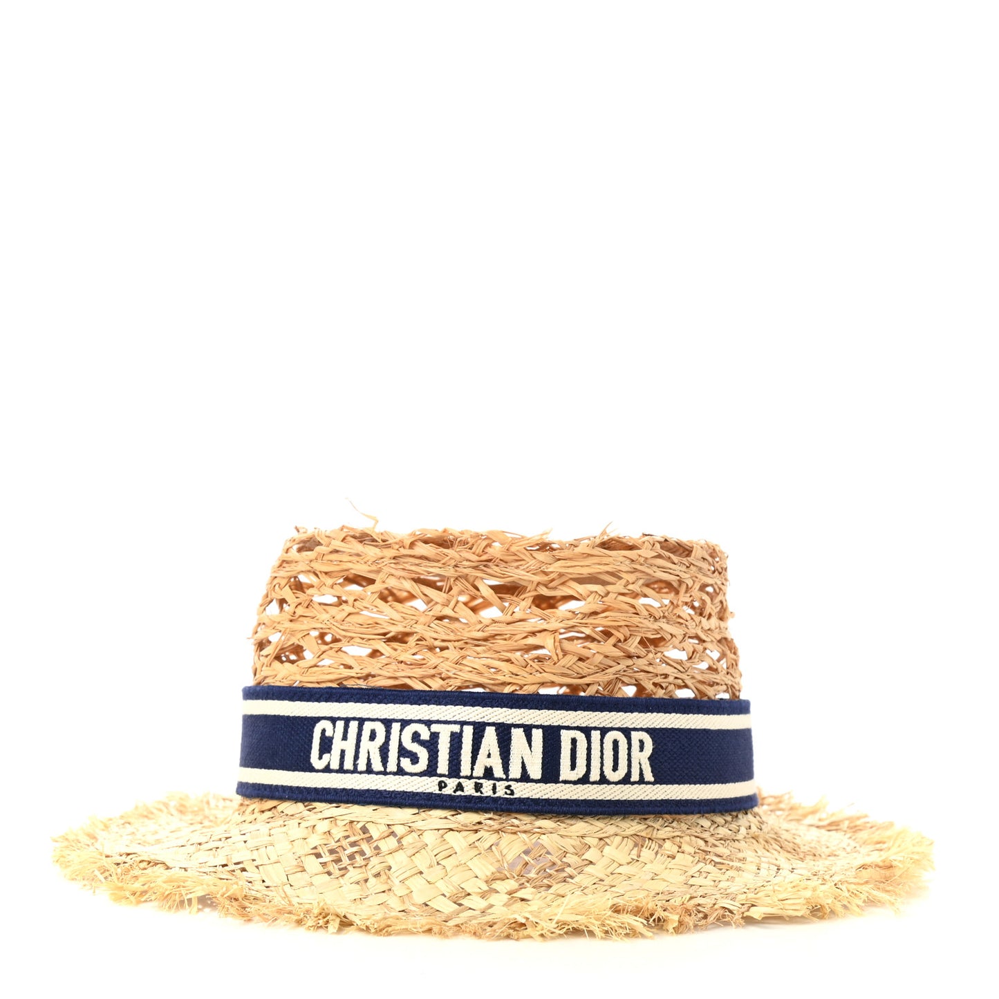 Straw Beach Hat 58 Bleu