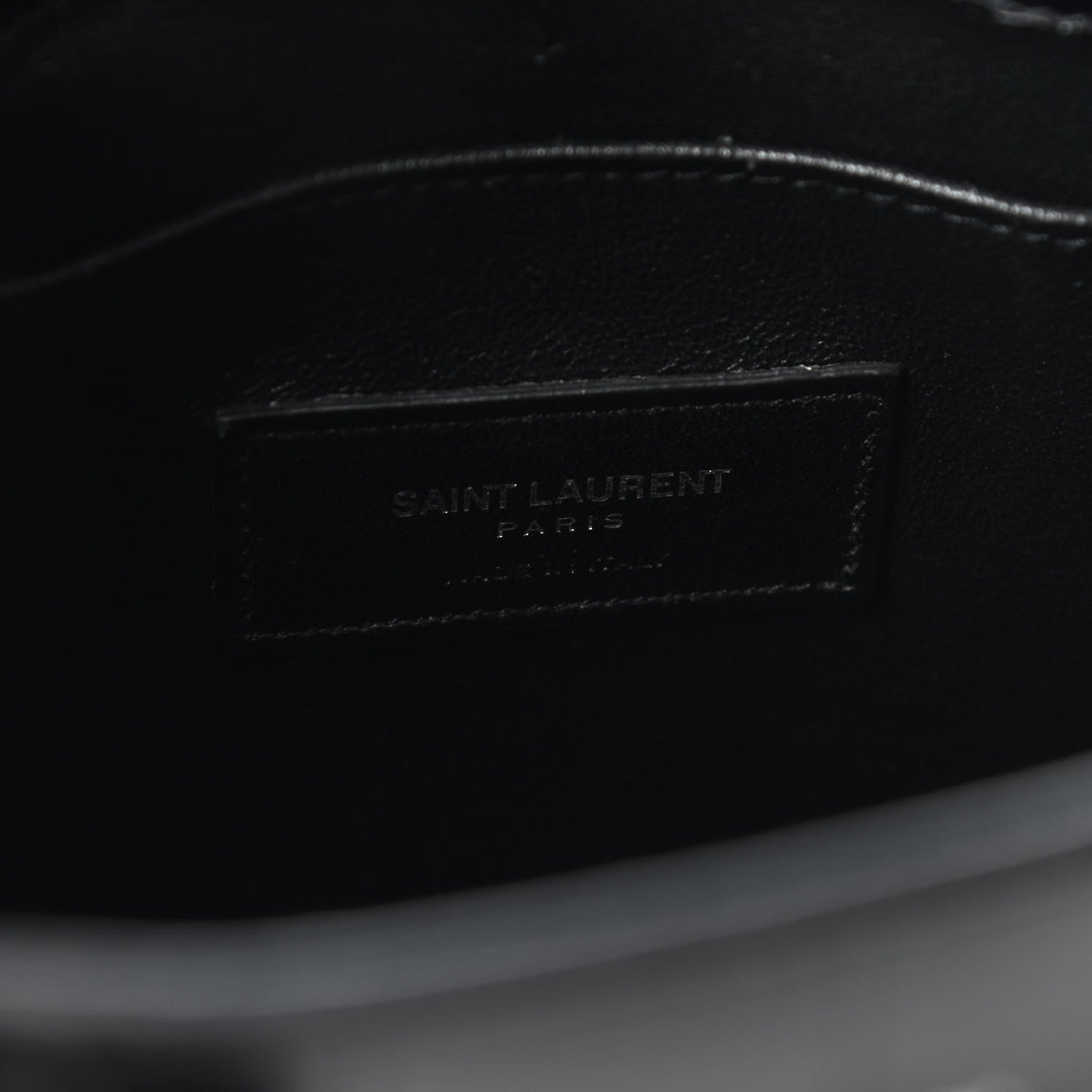 Saint Laurent Calfskin Crocodile Embossed Nano Sac De Jour Black 5 of 5