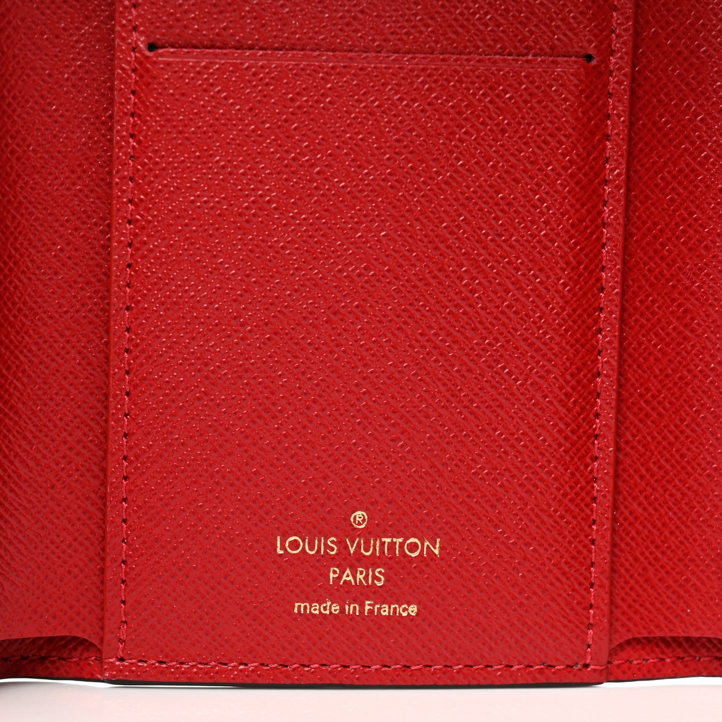 Damier Ebene Victorine Wallet Red