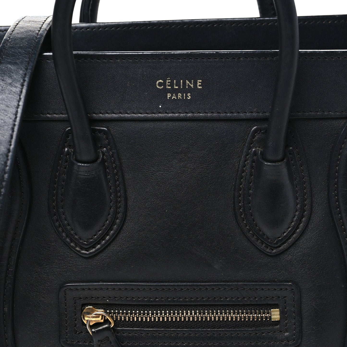 Smooth Calfskin Nano Luggage Black