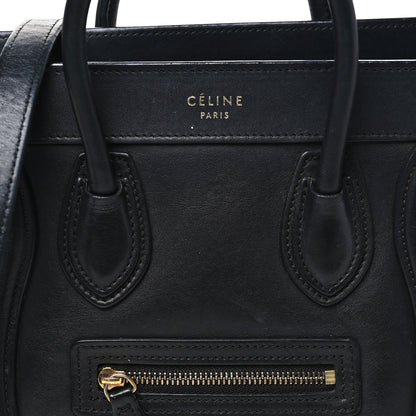 Celine Smooth Calfskin Nano Luggage Black 8 of 14
