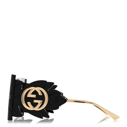 Gucci Acetate Square Frame Wing Sunglasses GG0535S Black 3 of 8