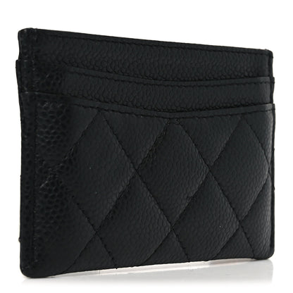 Chanel Caviar Quilted Card Holder Black 3 of 9