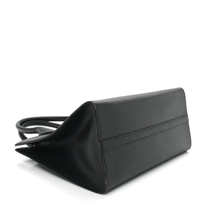 Prada Saffiano Cuir Calfskin Medium Monochrome Top Handle Tote Black 4 of 10