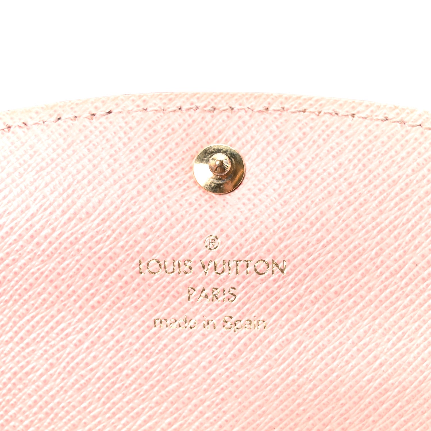 Louis Vuitton Damier Ebene Caissa Wallet Rose Ballerine 6 of 10