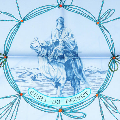 Hermes Silk Cuirs Du Desert Scarf 90 3 of 6