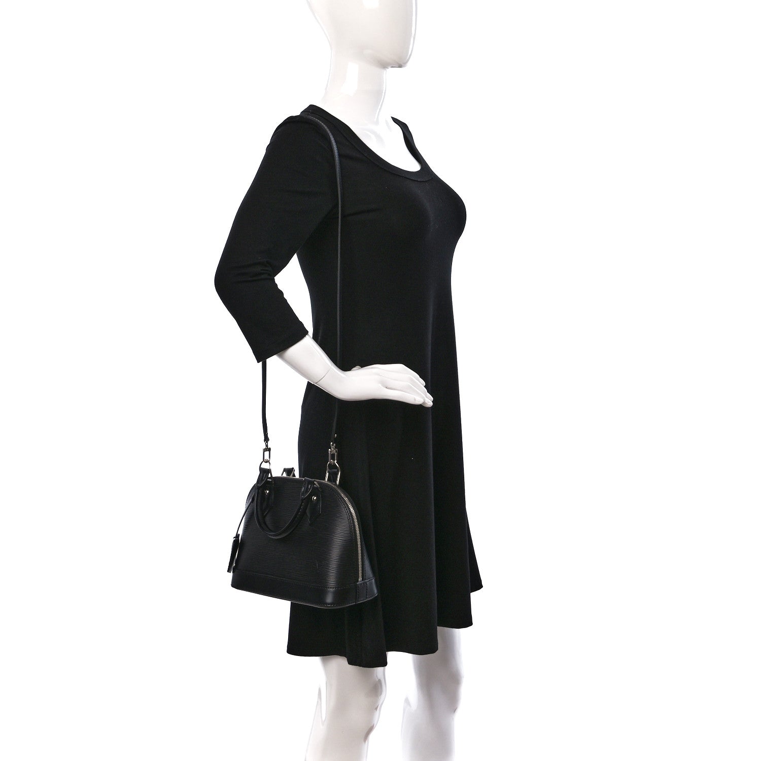 Louis Vuitton Epi Alma BB Black 2 of 9