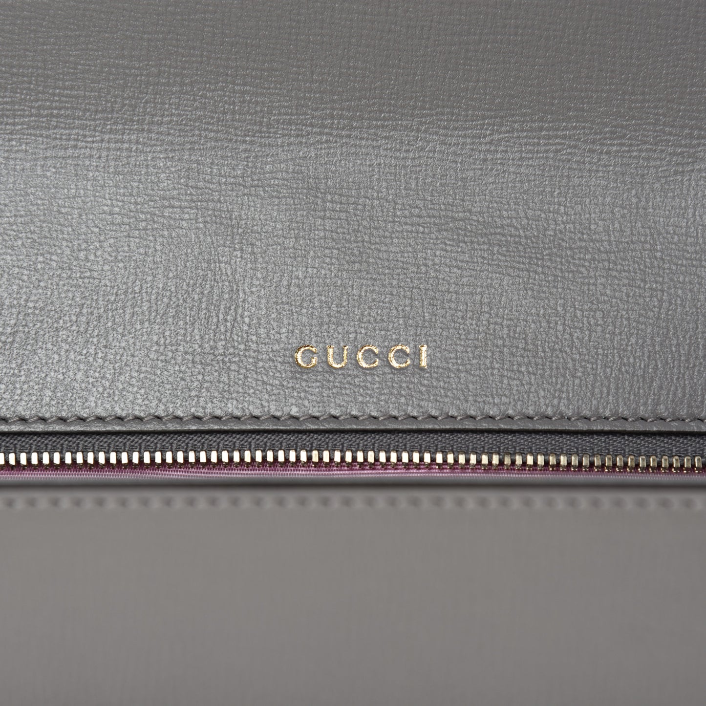 Textured Calfskin Silk Scarf Medium Torchon GG Ring Shoulder Bag Grey
