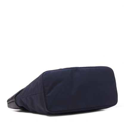 Prada Tessuto Nylon Nappa Tote Navy Black 3 of 8