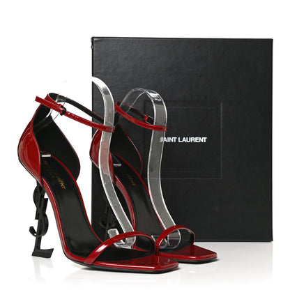 Saint Laurent Patent Opyum 110 Sandals 41 Hot Red 11 of 11