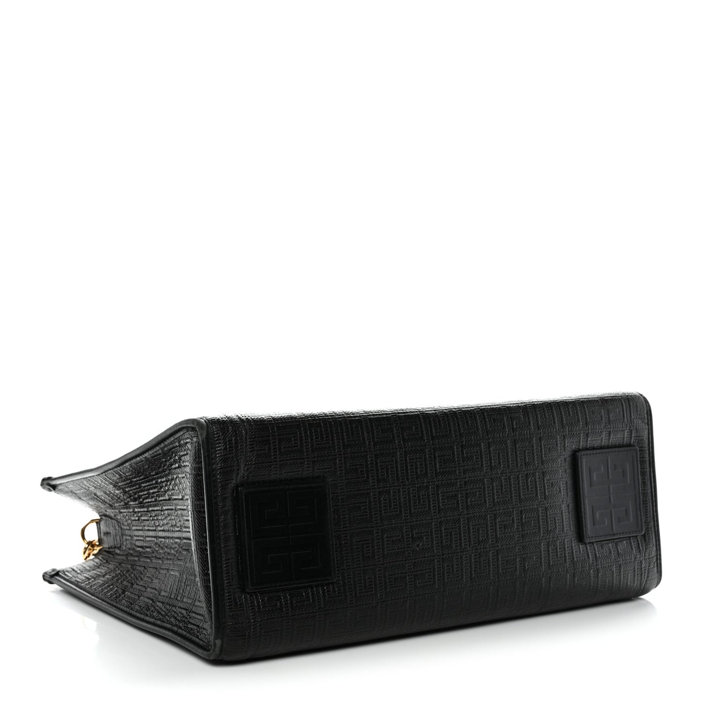 4G Coated Canvas Logo Medium G Tote Black