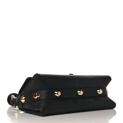 Salvatore Ferragamo Calfskin Glam Shoulder Bag Black 3 of 7