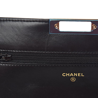 Chanel Lambskin Quilted Golden Class Wallet on Chain WOC Black 17 of 22