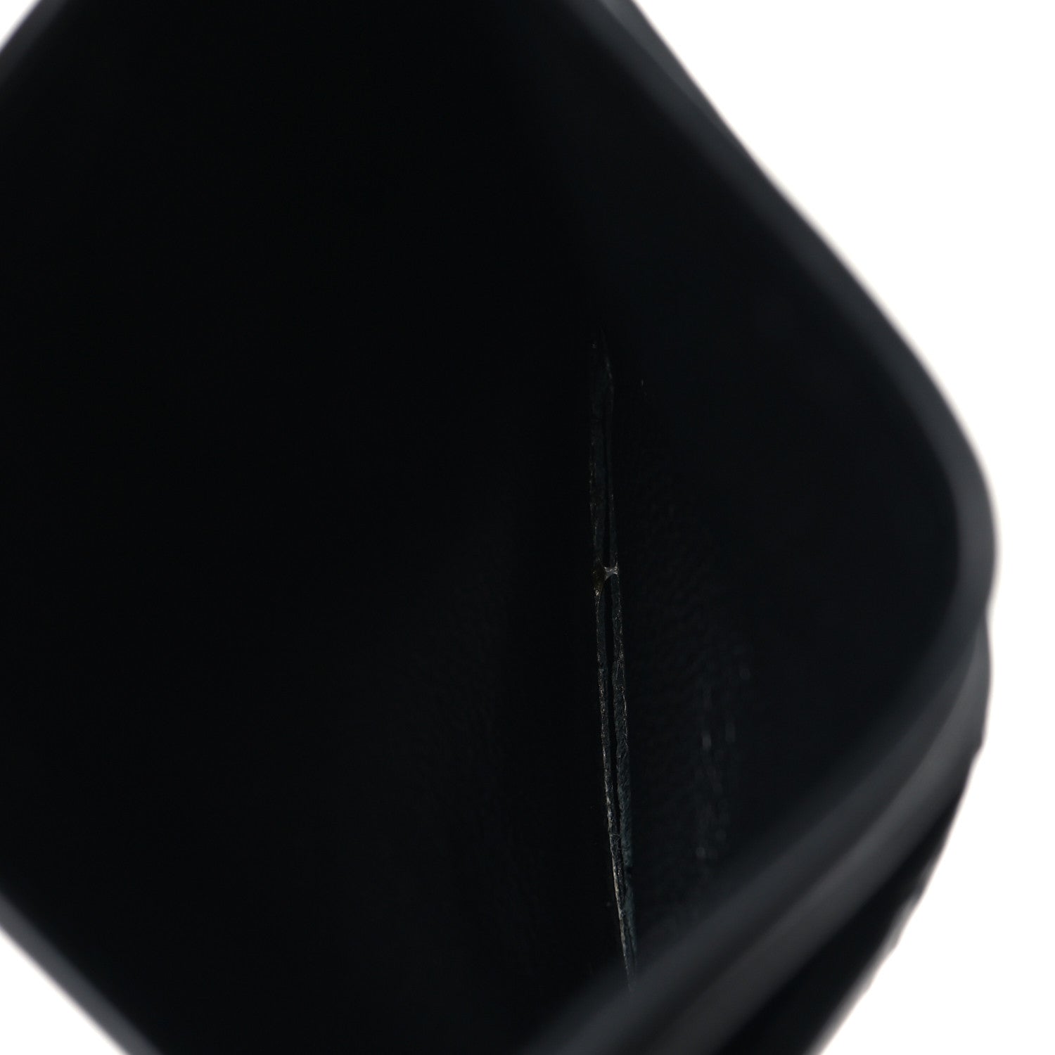 Saint Laurent Lambskin Quilted Monogram Gaby Card Case Black 5 of 8