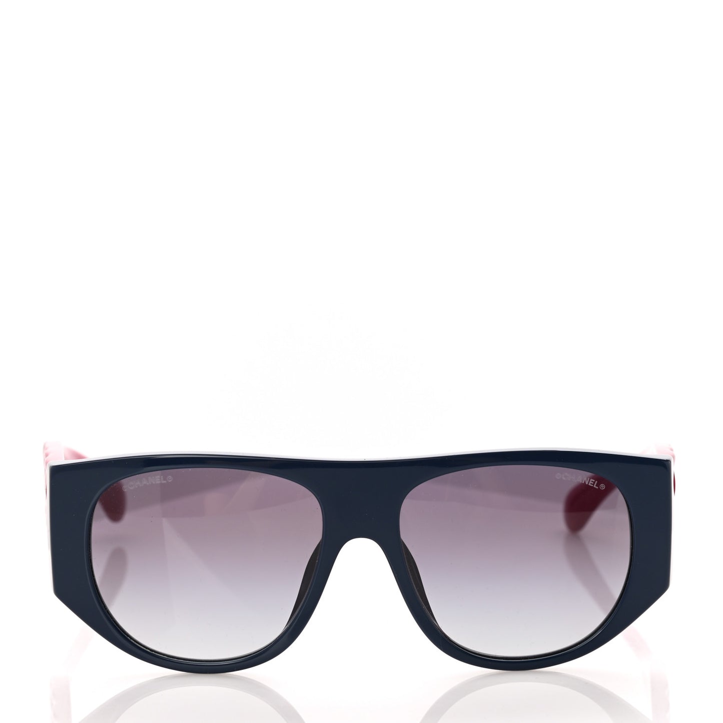 Acetate Quilted CC Pilot Sunglasses 71465 Pink Black