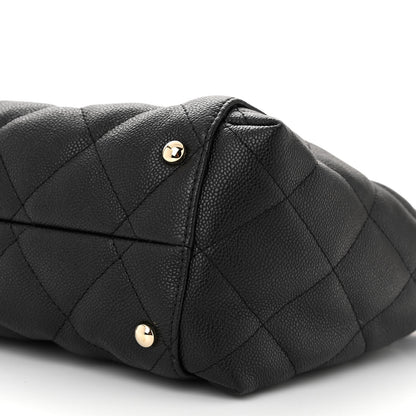 Chanel Caviar Quilted Small Shopping Tote Black 11 of 12