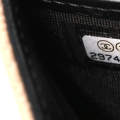 Chanel Caviar Quilted Filigree Flap Wallet Beige Black 7 of 12