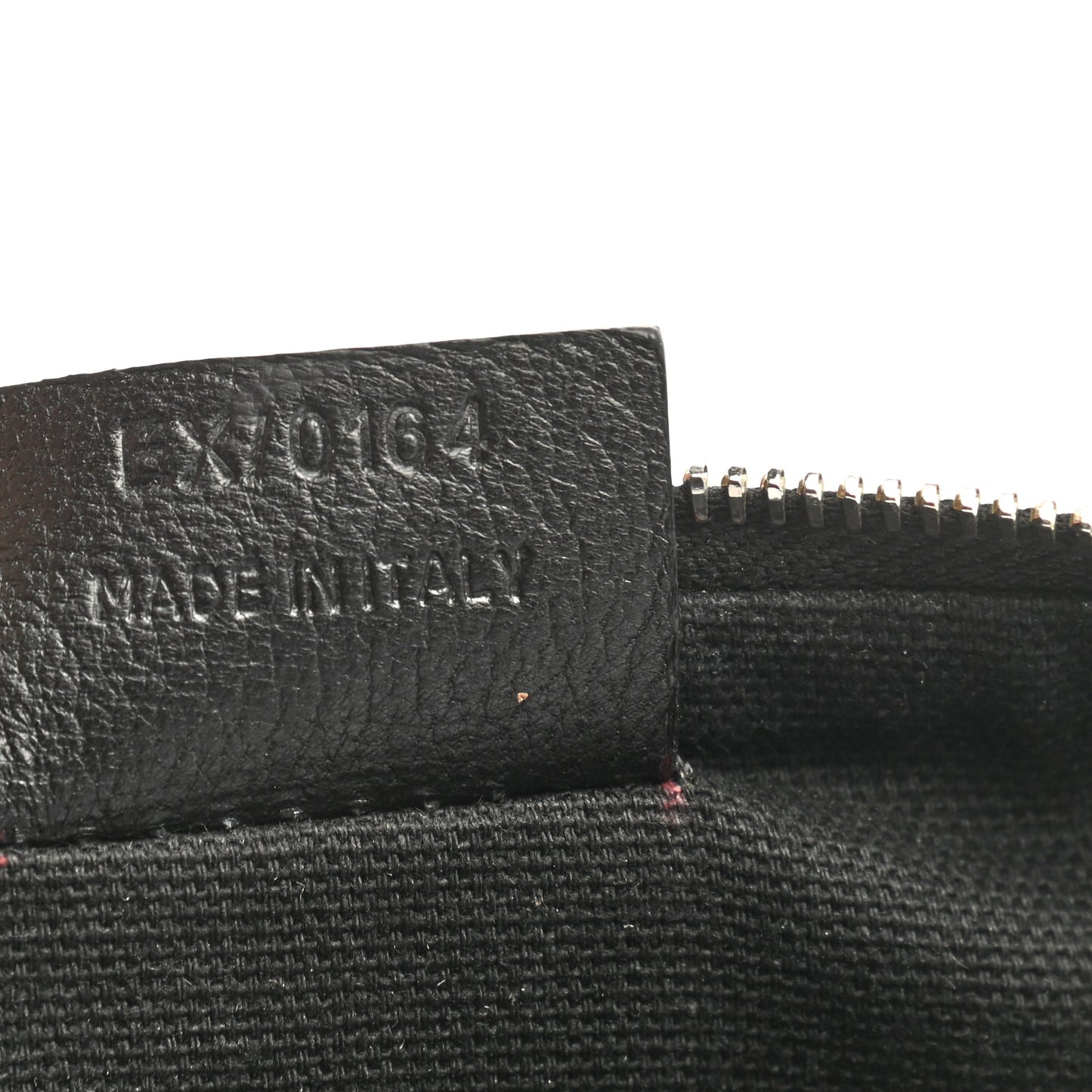 Coated Canvas Pouch Black White