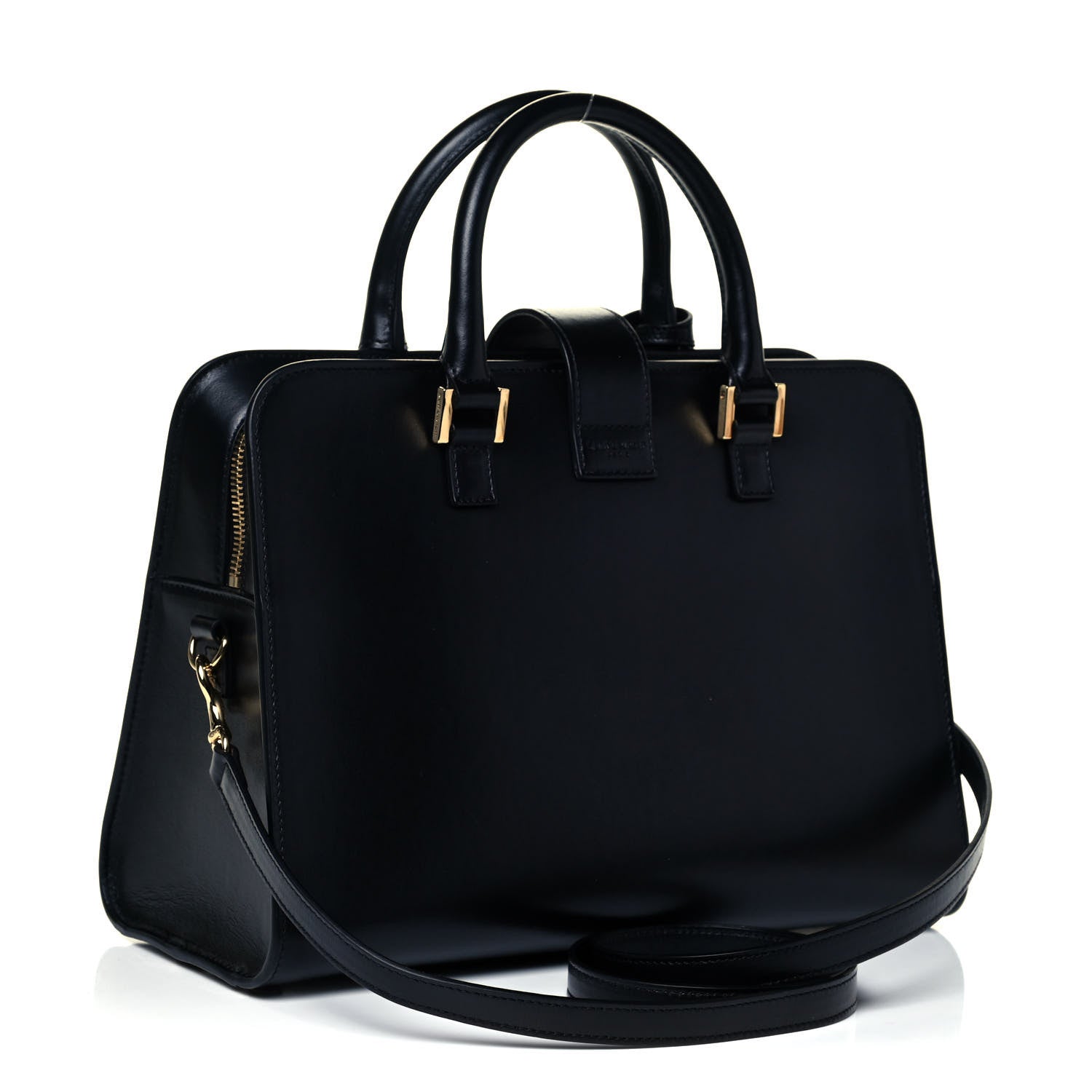 Saint Laurent Smooth Calfskin Small Monogram Cabas Black 3 of 9