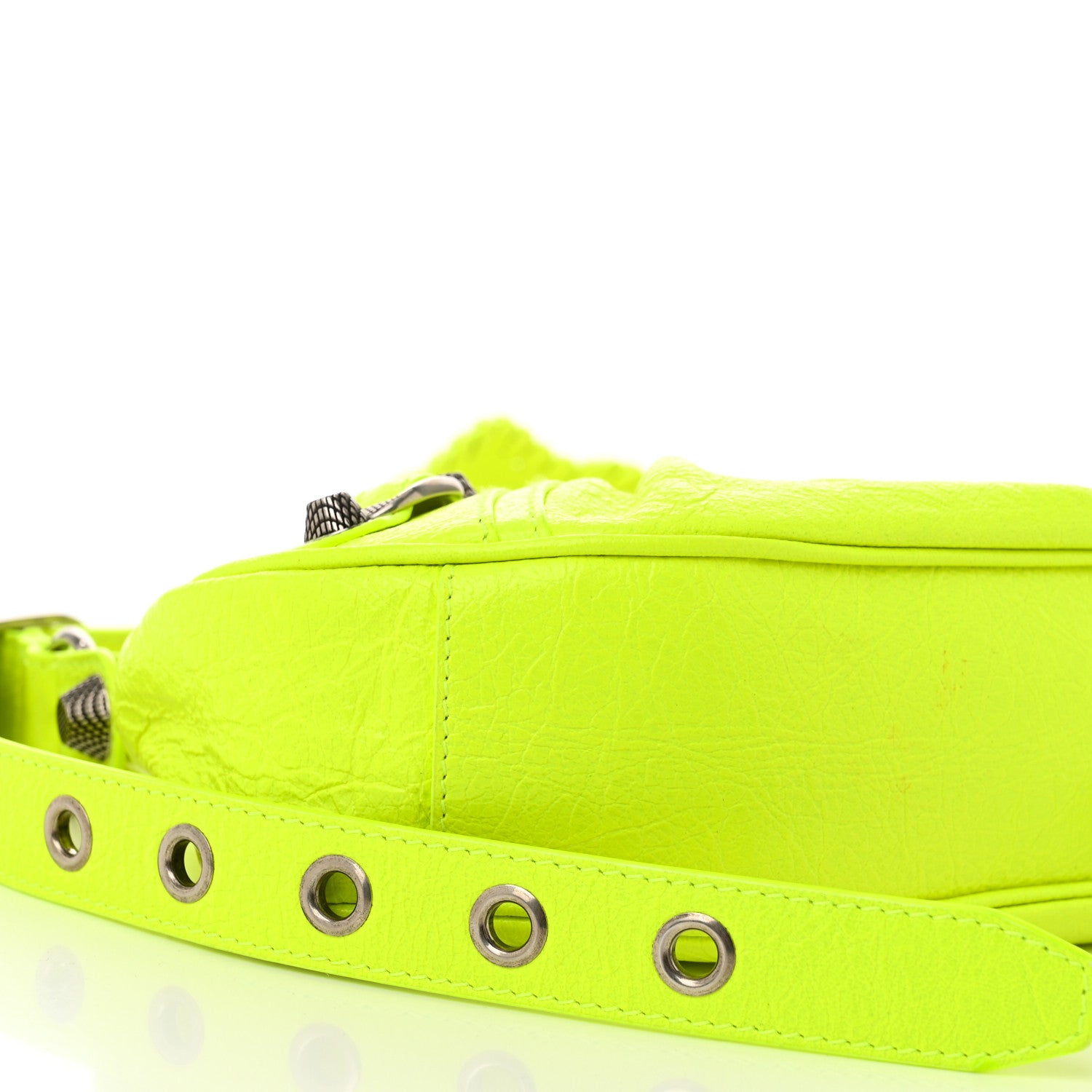 Balenciaga Agneau Arena Le Cagole Shoulder Bag XS Fluo Yellow 10 of 12