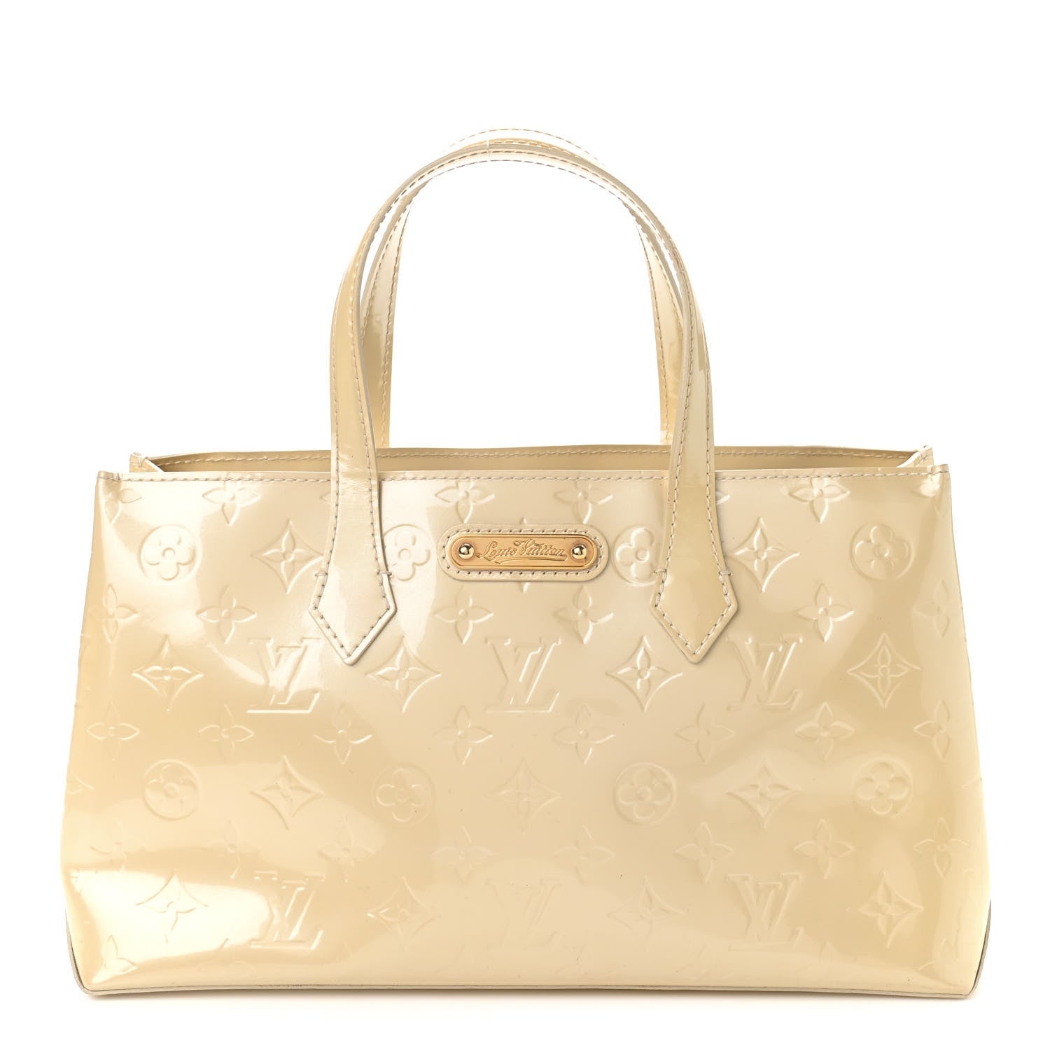 Louis Vuitton Vernis Wilshire PM Blanc Corail 1 of 8