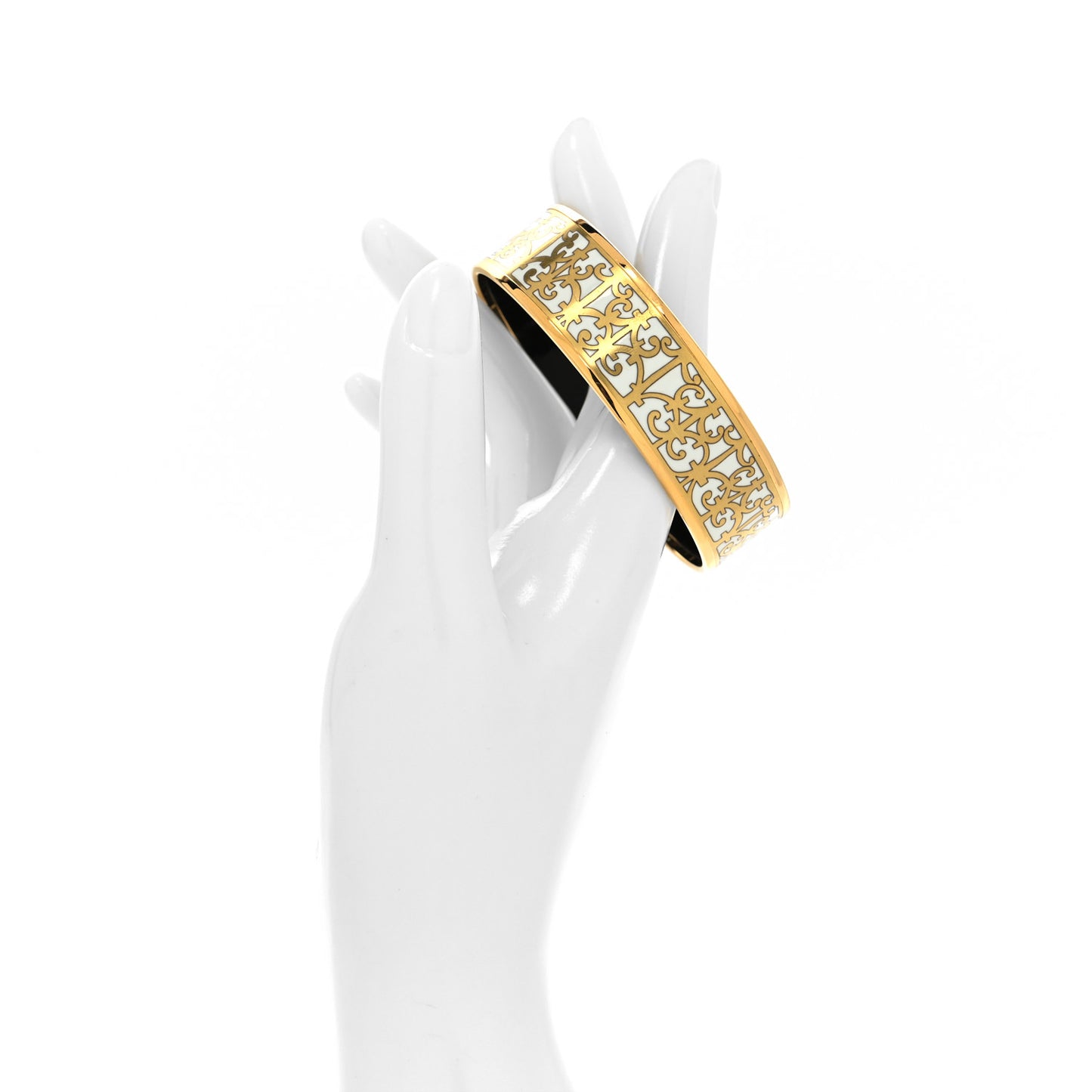 Enamel Printed Wide Balcons du Guadalquivir Bracelet 62 Gold