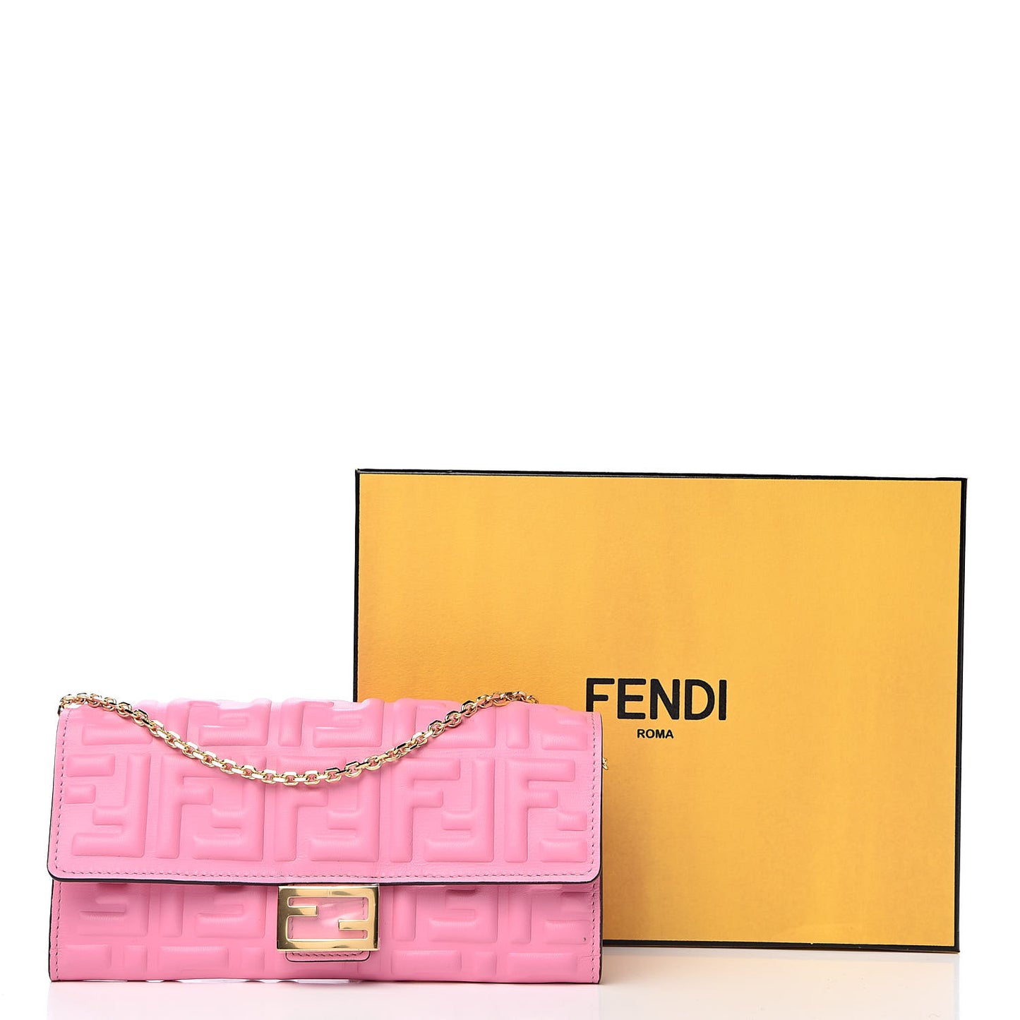 Nappa Matisse FF Embossed Continental Wallet On Chain Lollypop