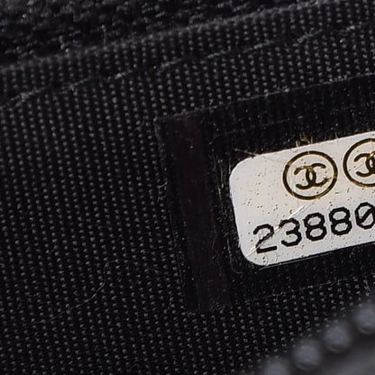Chanel Caviar Quilted Boy Small Zip Around Wallet Black 8 of 10