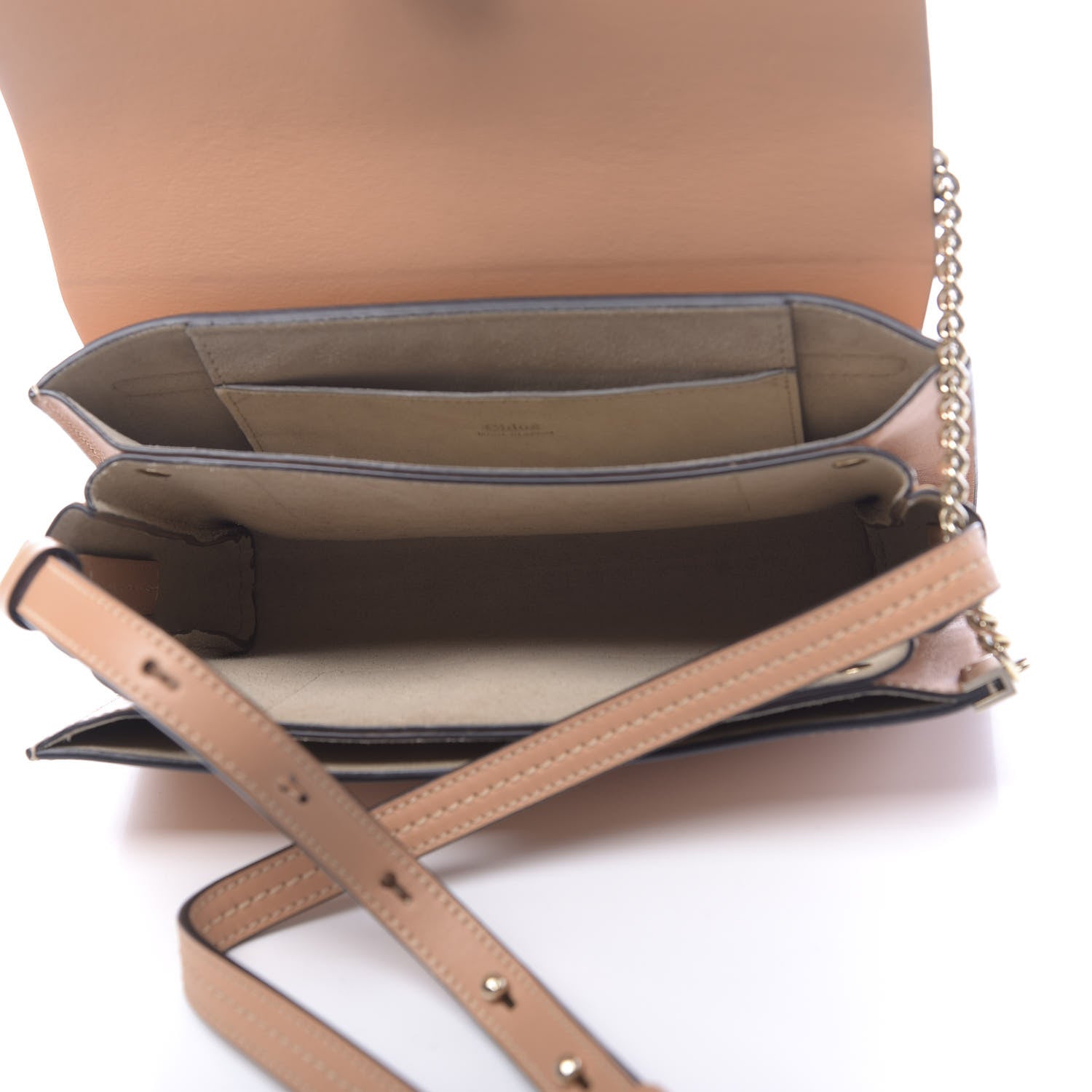 Chloe Suede Calfskin Small Faye Shoulder Bag Blushy Pink 5 of 13