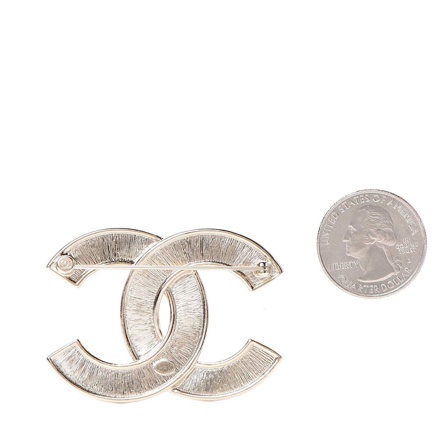 Chanel Crystal Pearl Chain Mania CC Earrings Gold 2 of 4