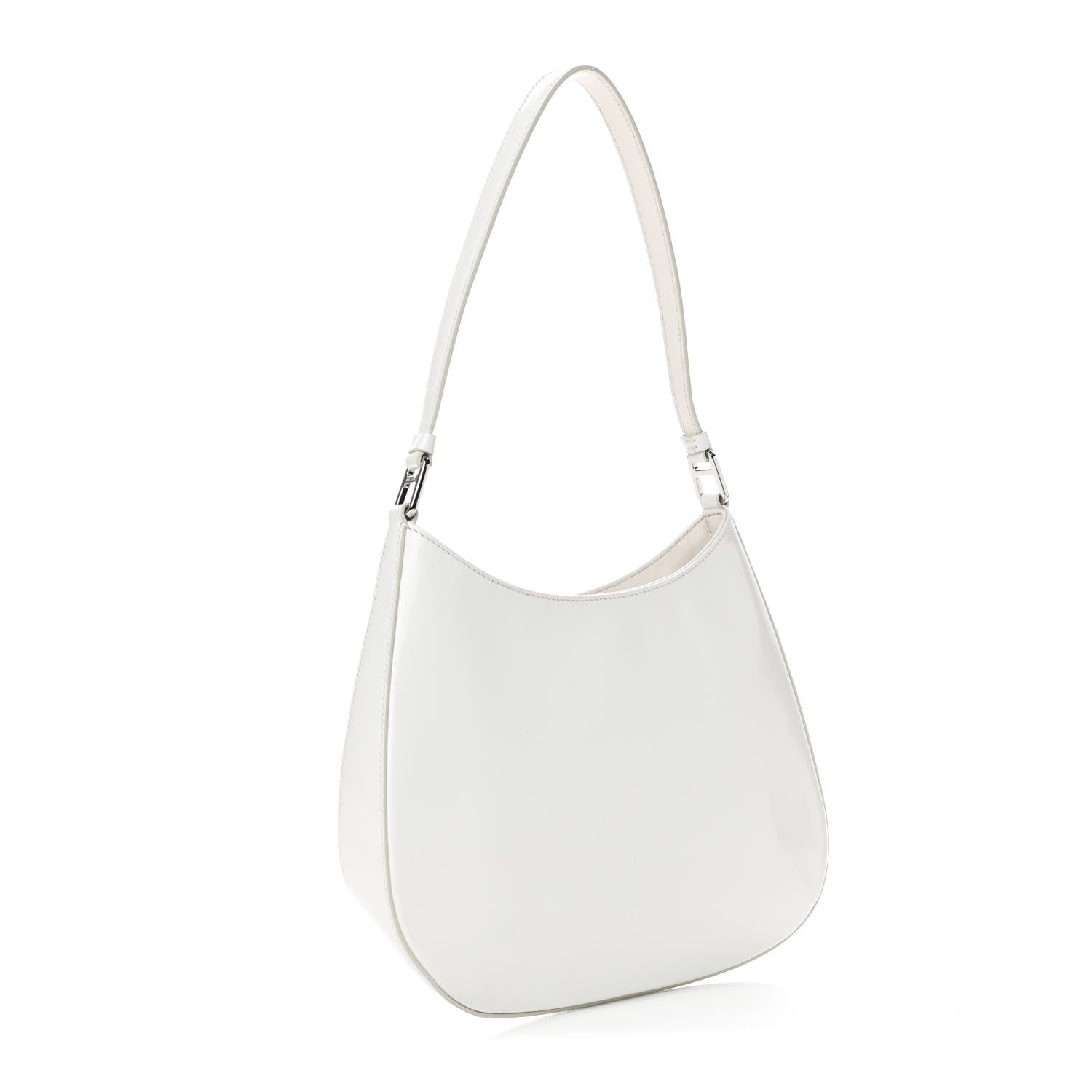 Prada Spazzolato Cleo Shoulder Bag White 2 of 4