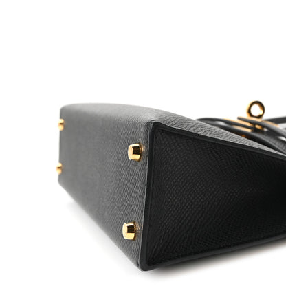 Hermes Epsom Mini Kelly Sellier 20 Black 9 of 10