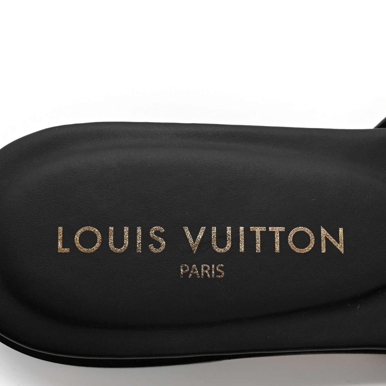 Louis Vuitton Calfskin LV Isola Flat Sandals 40 Black 6 of 8