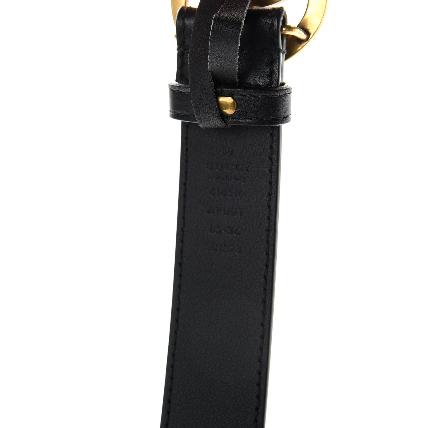 Gucci Calfskin Double G 30mm Belt 85 34 Black 3 of 4