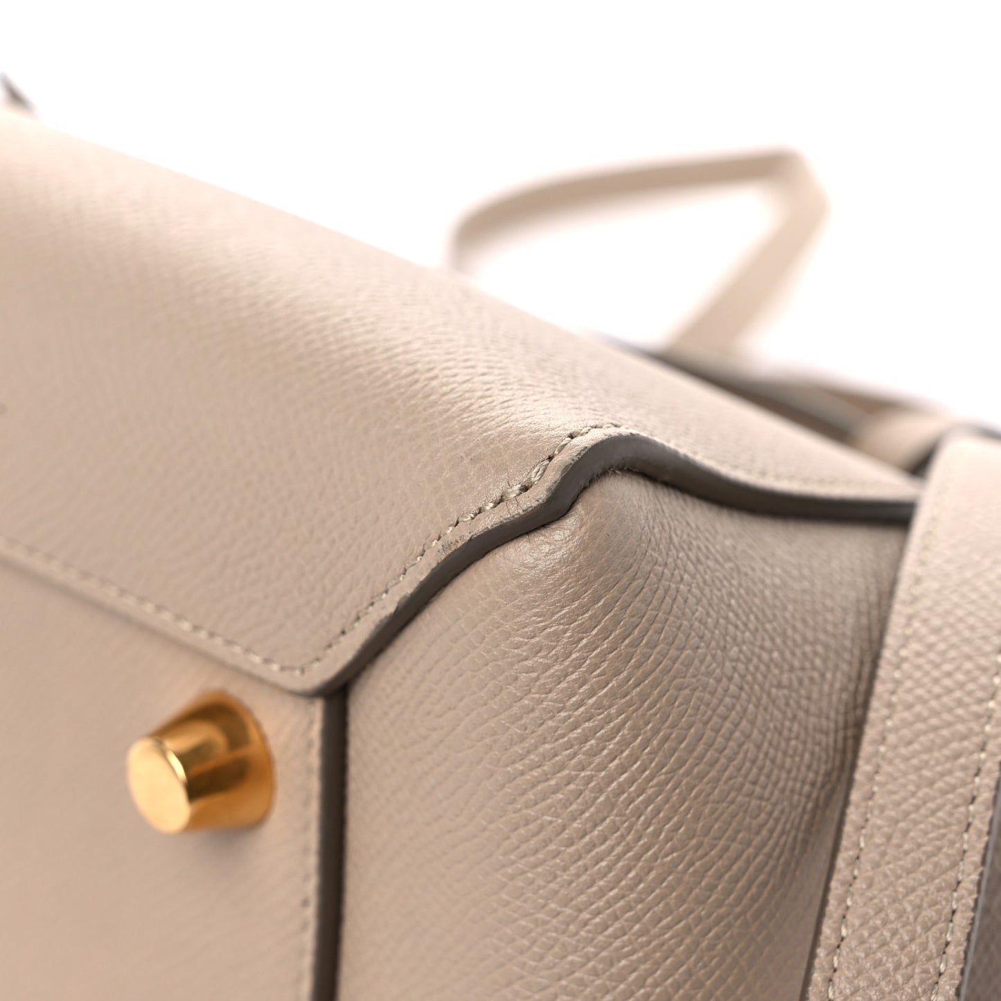 Grained Calfskin Mini Belt Bag Light Taupe