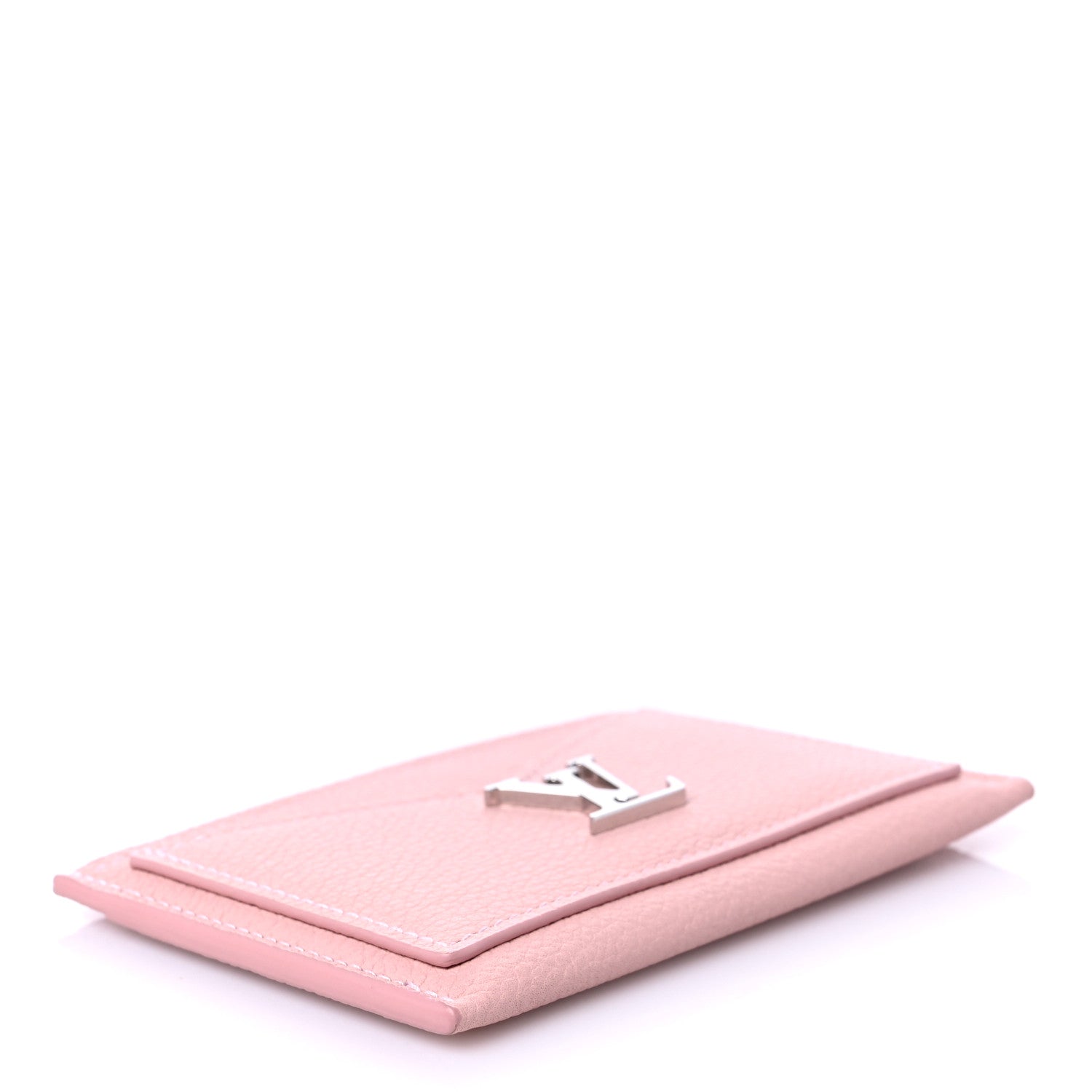 Louis Vuitton Calfskin Lockme Card Holder Rose Ballerine 4 of 8