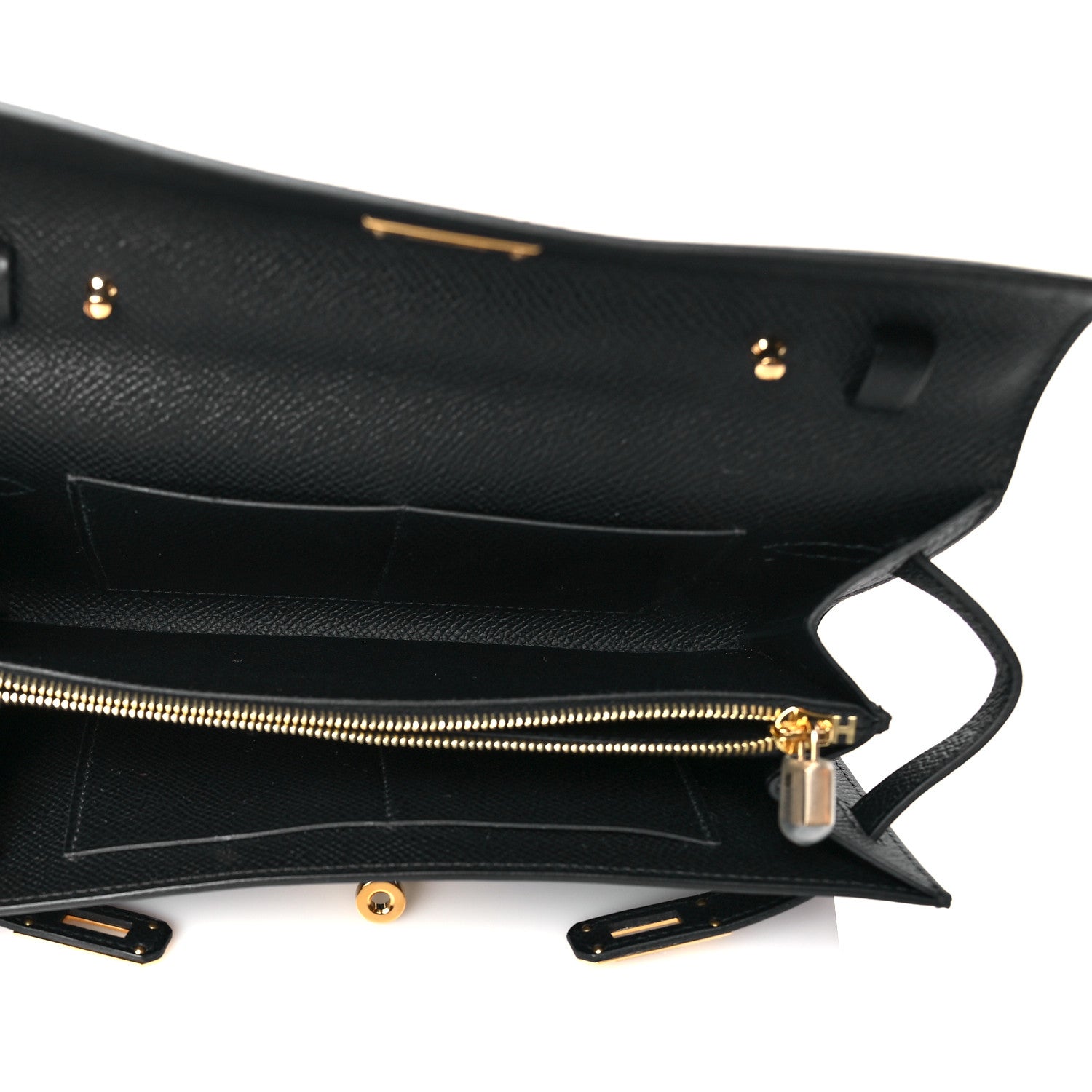 Hermes Epsom Kelly Wallet To Go Black 5 of 9