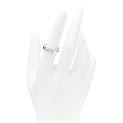 Cartier 18K White Gold 3.5mm LOVE Wedding Band Ring 54 6.75 2 of 5